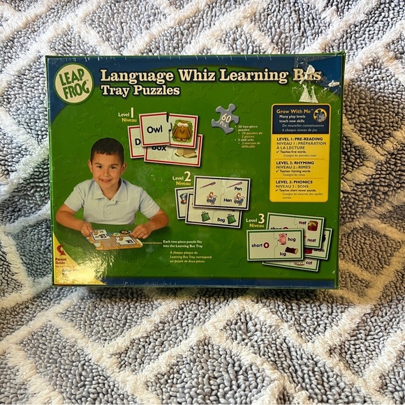 Leapfrog language whiz learning bus tray puzzles 60 pcs. Sealed packaging - Picture 2 of 2